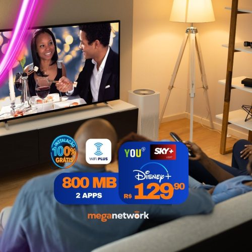 Post para instagram de provedor de internet neon roxo